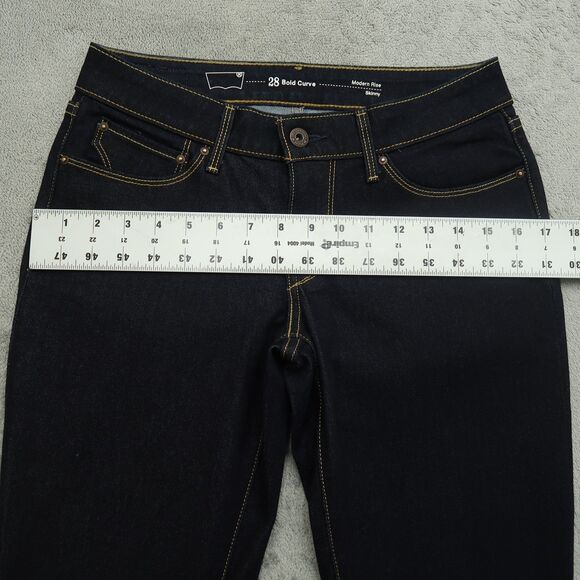 Levi's Jeans Women's Size 28 Blue Mid-Rise Bold Curve Skinny Denim 31" Inseam - Picture 7 of 16